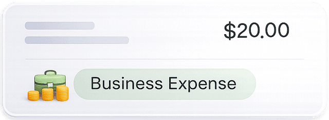 Business Expense $20.00